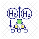 Converting microbial biomass to hydrogen  Icon