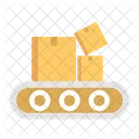 Conveyer Belt Delivery Box Boxes Icon