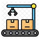 Conveyor Belt Logistics Icon