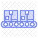 Conveyor Belt Duotone Line Icon Icon