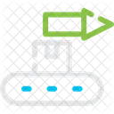 コンベア、材料、ハンドリング アイコン