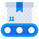 Conveyor Belt Pallet Logistics Product Distribution Icon