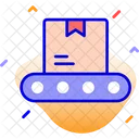 Conveyor Belt Logistics Package Icon