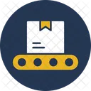 Conveyor Belt Logistics Package Icon