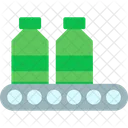 Conveyor Belt Bottle Factory Icon