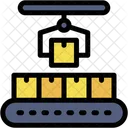 Conveyor Industry Boxes Icon