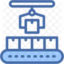 Conveyor Industry Boxes Icon