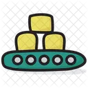 Conveyor Belt Logistic Conveyor Manufacturing Belt Icon