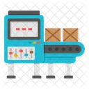 Conveyor Belt Manufacturing Unit Luggage Carousel Icon