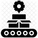 Conveyor Belt Production Line Production Management Icon