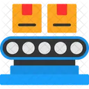 Conveyor Belt Transport System Material Handling Icono