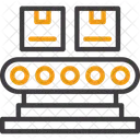 Conveyor Belt Transport System Material Handling Icono