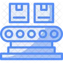 Conveyor Belt Transport System Material Handling Icono