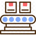Conveyor Belt Transport System Material Handling Icono