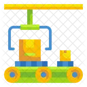 Conveyor Box Shipping Icon