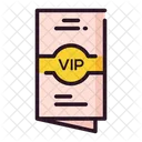 Convite Vip Passe Vip Cartao De Convite Icon