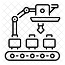 Convoyeur De Tri Dassemblage Et De Fabrication Icône
