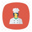 Cook Female Femalechef Icon