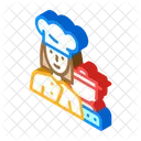 Cook Woman Job Icon