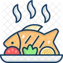 Cooked Fish Grilled Fish Seafood Icon