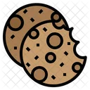 Chip Chocolate Chocolate Chip Cookie Icon