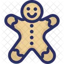 Cookie Gingerbread Man Icon