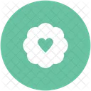 Cookie Heart Sign Icon
