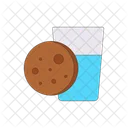 Cookie and drink  Icon