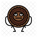 Cookie Character Dessert Food Icon