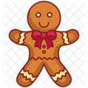 Cookie Gingerbread New Yea Icon