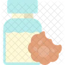 Cookie And Milk Icon