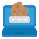 Cookie Sitio Web Computadora Portatil Icono