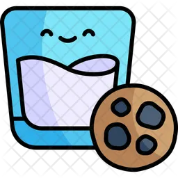 Cookies And Milk  Icon