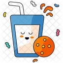 Cookies Milk Dessert アイコン