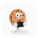 Cookies Logo Mascot Camera Pose Animated Icon