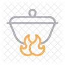 Burner Flame Dish Icon