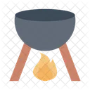 Bowl Cooking Fire Icon