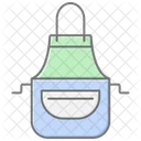 Cooking Apron Lineal Color Icon Icon