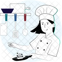 Cooking Chef Women  Icon