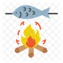 Seafood Cooking Grill Icon