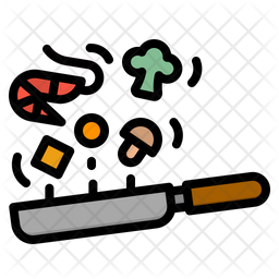 Cooking Hobby Icon - Download in Colored Outline Style