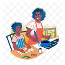 Cooking Preparing Food Motherhood Icon