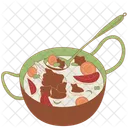 Cooking Meat Soup Eid Ramadan Icon