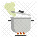 Food Fire Cooking Pot Icon
