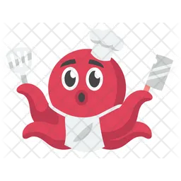 Cooking Red Octopus  Icon