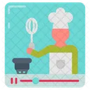 Cooking Vlog Recipe Share Food Journey Icon