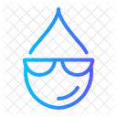Cool Emoji Sunglasses Emoticon Mineral Fresh Water Drop Blood Icon