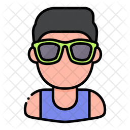 Cool Boy Icon Of Colored Outline Style Available In Svg Png Eps Ai Icon Fonts
