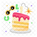 Cool Cake Birthday Cake Birthday Dessert Icon