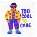 Cool Character Careless Sarcastic Icon